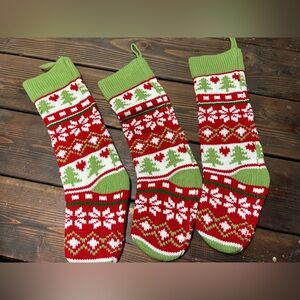 Set of three stockings